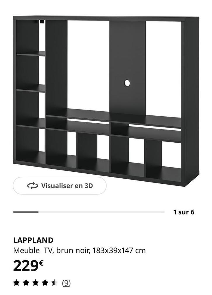Meuble Tv Ikea Lappland, Maison & Meubles, Armoires | Armoires murales, Utilisé, Enlèvement