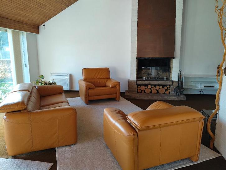 Salon en cuir, Maison & Meubles, Canapés | Salons, Neuf, Quatre personnes ou plus, 200 à 250 cm, 75 à 100 cm, Cuir, Enlèvement