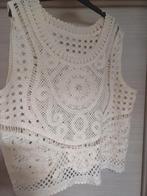 Type de t-shirt sans manches crocheté écru XL (50/52), Enlèvement ou Envoi