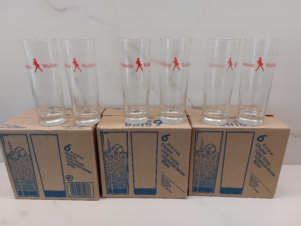 18 verres à long drink, Collections, Verres & Petits Verres, Enlèvement, Neuf, Autres types