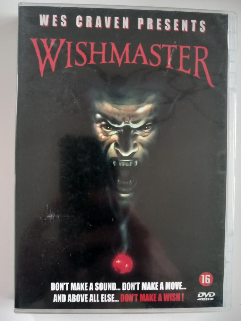 Dvd Wishmaster (Horrorfilm van Wes Craven), Cd's en Dvd's, Dvd's | Horror, Ophalen of Verzenden