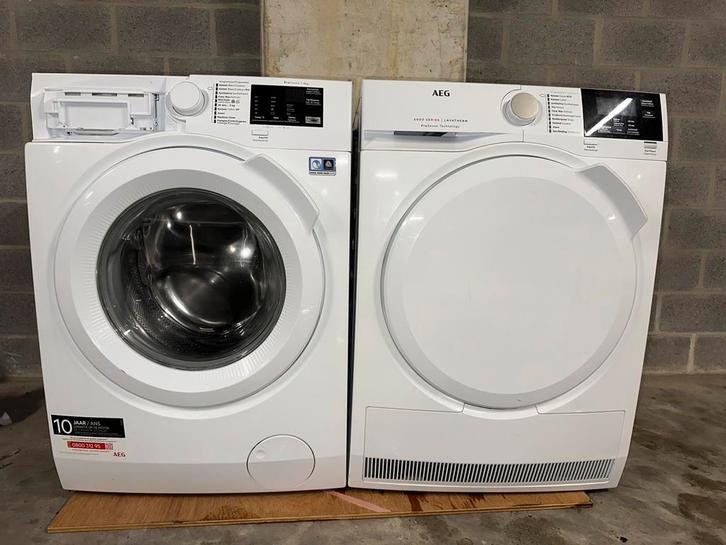 AEG droogkast + wasmachine combo, Electroménager, Lave-linge, Comme neuf, Enlèvement