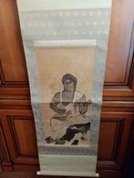 Scroll/Kakejiku-schilderij op Japans papier, jaren 50, Ophalen of Verzenden, Gebruikt, Potlood of Stift