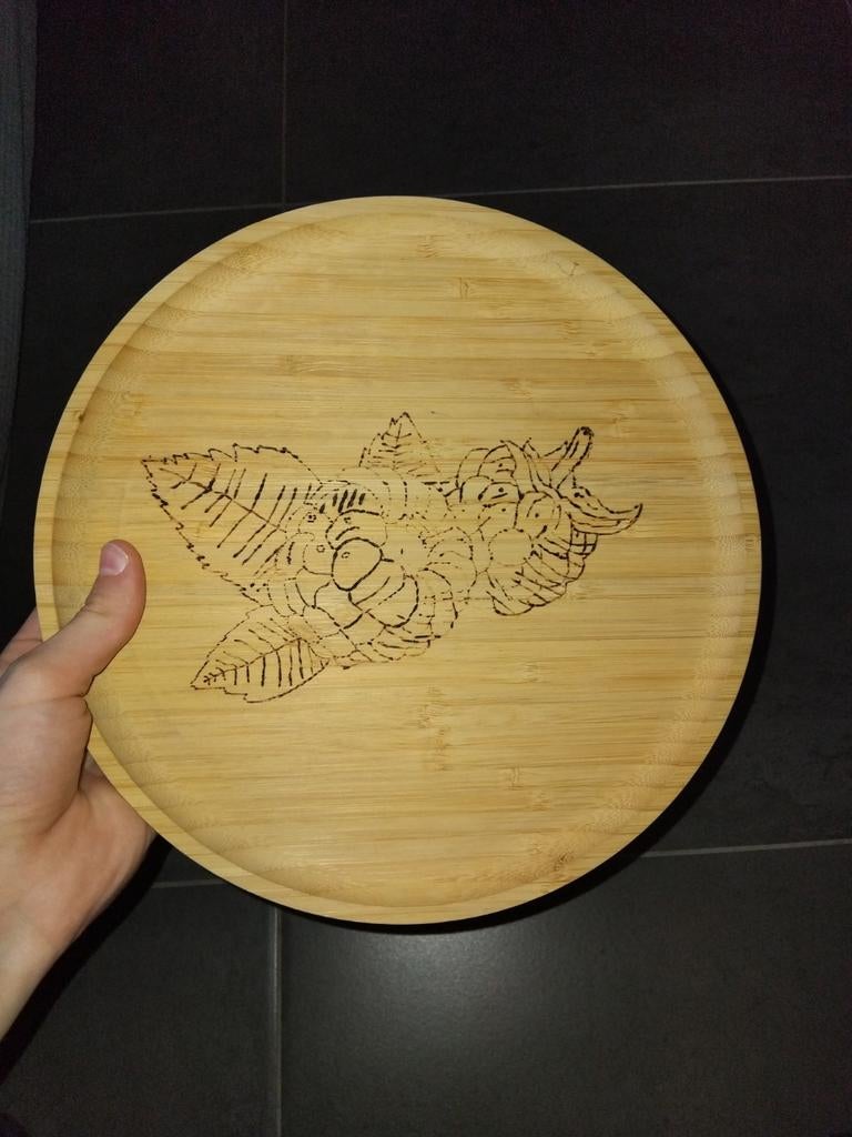 Dienblad zelfgemaakt(gegraveerdl, Ophalen of Verzenden, Nieuw, Overig