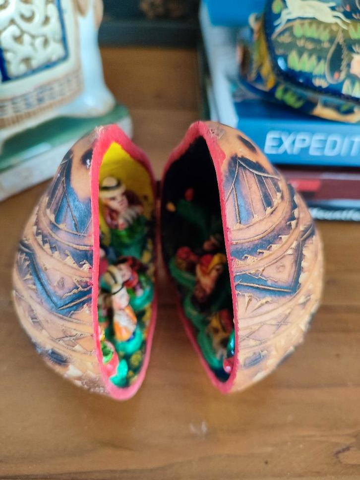 Peru volkskunst: sublieme miniatuur scène in een kalebas, Antiek en Kunst, Kunst | Niet-Westerse kunst, Ophalen of Verzenden