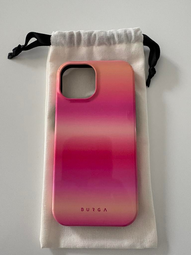 Roos Burga hoesje iphone 15, Ophalen, Zo goed als nieuw, Burga, IPhone 15