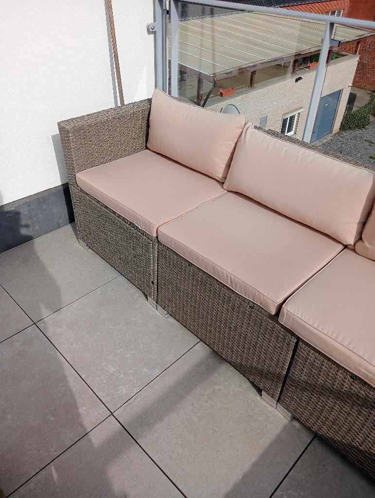 TUINMEUBELS, Tuin en Terras, Tuinsets en Loungesets, Zo goed als nieuw, Tuinset, Overige materialen, 7 zitplaatsen, Bank, Ophalen