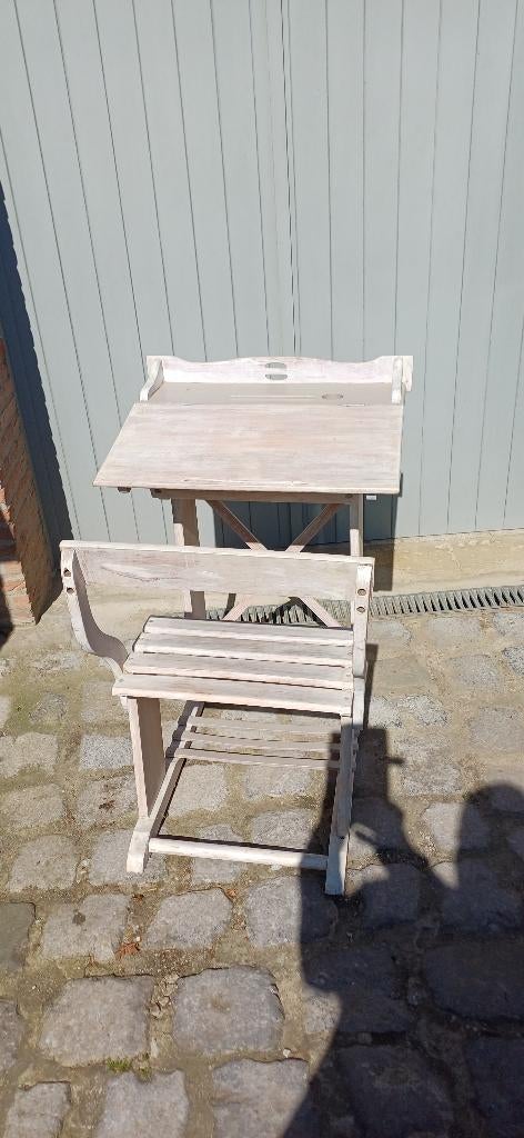 Bureau enfant cérusé blanc, Enlèvement, Comme neuf