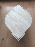Salontafel travertin marmerlook 90 x 134cm, Ophalen, Overige materialen, 100 tot 150 cm, 50 tot 100 cm