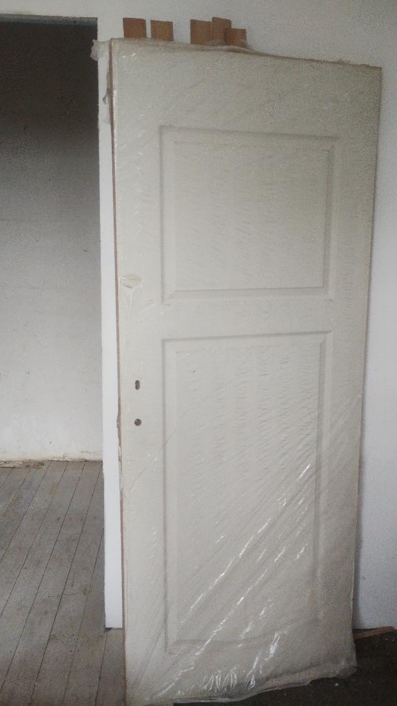 Porte intérieure 83cm & encadrement MDF, emballage origine, Bricolage & Construction, Fenêtres & Moustiquaires, Comme neuf, Porte intérieure