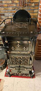 Vintage kachel, Ophalen, Gebruikt, Vrijstaand, Hout
