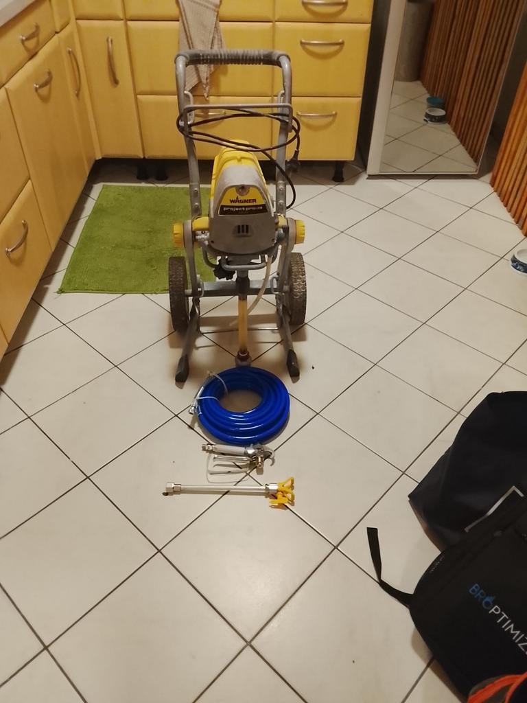 Airless wagner, Ophalen