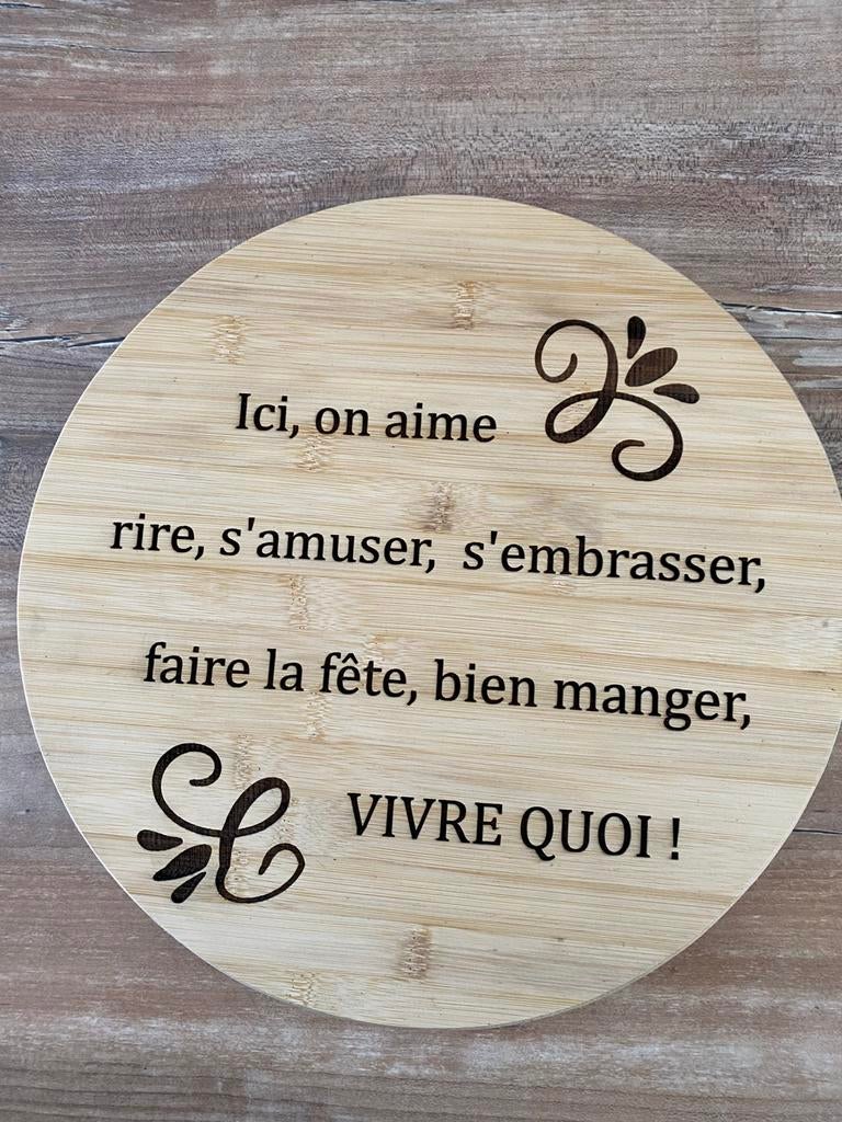 Plateau tournant pour apéro ou autre fait main, Maison & Meubles, Accessoires pour la Maison | Tableaux à écrire & Proverbes, Enlèvement ou Envoi