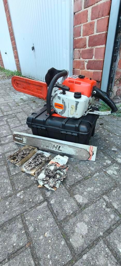 Stihl farm Boss 041 met extra zaagblad en kettingen extra, Ophalen