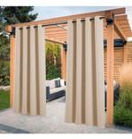 Rideaux d'extérieur, anneaux opaques pergola patio 132 x 243, Enlèvement ou Envoi, Neuf