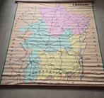 Oude schoolkaart Limburg België ongeveer 180x180cm, Antiek en Kunst, Ophalen