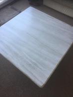 Travertin salontafel 1 x 1 m, Huis en Inrichting, Ophalen
