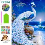 nr 97 Diamond Painting pauw aan zee 50x40cm (rond), Hobby en Vrije tijd, Verzenden, Nieuw, Knutselwerk