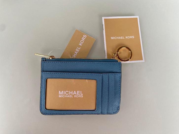 Michael Kors kaarthouder - nieuw!, Handtassen en Accessoires, Portemonnees, Nieuw, Overige merken, Blauw, Leder, Ophalen of Verzenden