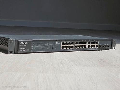 TP-Link T1600G-24PS | 24-Poorts Gigabit PoE+ Managed Switch, Computers en Software, Netwerk switches, Gebruikt, Ophalen