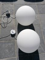 Plafondlampen esedra opaline 2 stuks, Ophalen, Zo goed als nieuw, Glas