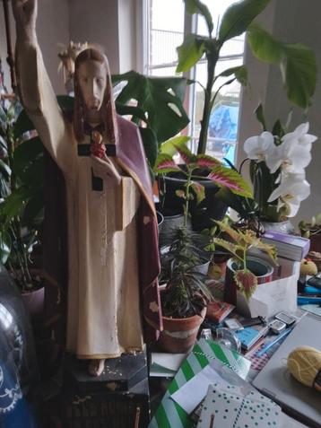 Heilig hart beeld werk aan beschikbaar voor biedingen