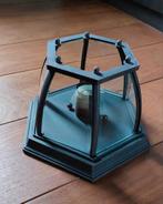 🟤 Bronskleurige stalen plafondlamp — uitstekende staat, Ophalen, Zo goed als nieuw, Glas