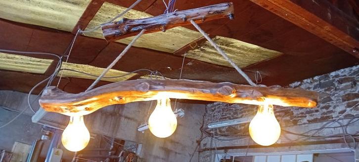 Glans, Huis en Inrichting, Lampen | Kroonluchters, Hout, Ophalen of Verzenden