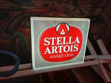 Originele vintage Stella Artois lichtbak lichtreclame beschikbaar voor biedingen