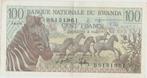 RWANDA 100 FRANCS 1978, Envoi, Billets en vrac, Autres pays