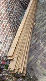 24 5m lange tand groef planken + 24 2meter lange, Tuin en Terras, Palen, Balken en Planken, Ophalen of Verzenden, Zo goed als nieuw