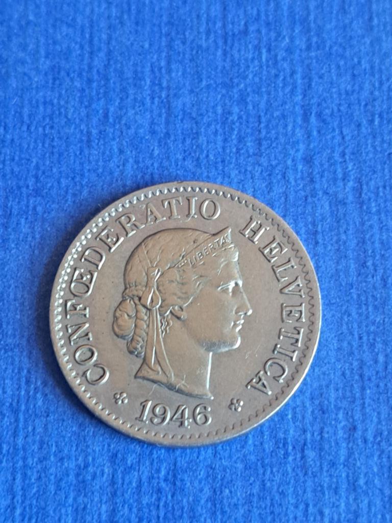 1946 Suisse 5 rappen, Envoi, Autres pays, Monnaie en vrac