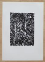 Houtsnede van Frans Masereel: BRUSSEL - Manneken Pis, Antiek en Kunst, Verzenden