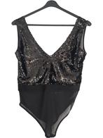 Glo-Story glitter lovers body zwart M/L, Kleding | Dames, Ondergoed en Lingerie, Glo-story, Verzenden, Zwart, Body of Korset