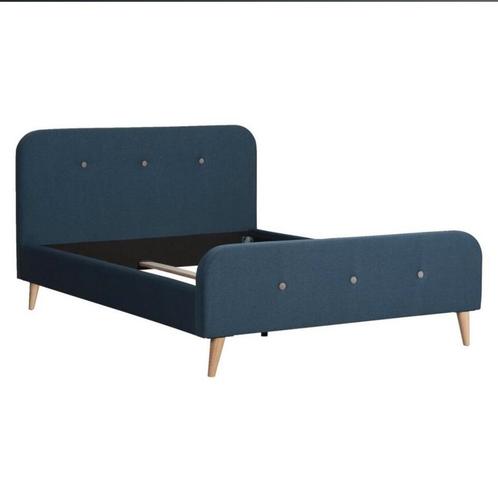 Bed 140x200 Helsinki blauw Leen Bakker, Huis en Inrichting, Slaapkamer | Slaapbanken, Gebruikt, Blauw, Ophalen