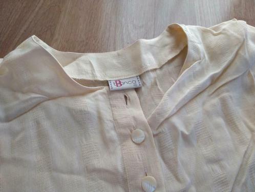 Vintage licht gele zomer blouse, Kleding | Dames, Blouses en Tunieken, Maat 38/40 (M), Verzenden