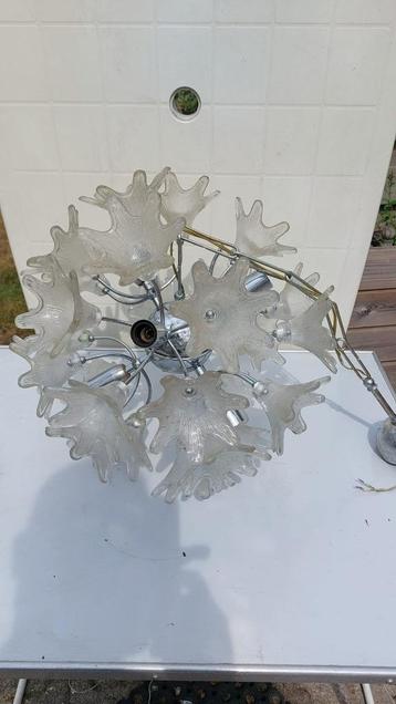Vintage glazen luster –retro eyecatcher beschikbaar voor biedingen