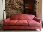 Canapé 3 places orange style ancien, Maison & Meubles, 150 à 200 cm, Comme neuf, Banc droit, Enlèvement