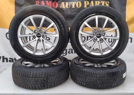 17 inch originele velgen + winterbanden Audi A6 4K 4K0601025, Auto-onderdelen, Banden en Velgen, Band(en), Winterbanden, 17 inch