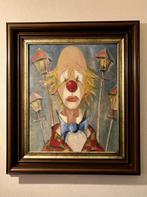 Clown schilderij, Antiek en Kunst, Kunst | Schilderijen | Klassiek, Ophalen of Verzenden