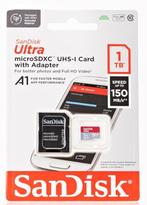 SanDisk 1 To Ultra microSDXC UHS-I Carte + Adaptateur, Audio, Tv en Foto, Foto | Geheugenkaarten, Nieuw, Ophalen of Verzenden