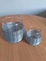 Windlichten Pomax, Huis en Inrichting, Woonaccessoires | Kandelaars en Kaarsen, Ophalen, Zo goed als nieuw, Metaal, Kandelaar