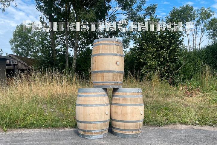 Eiken Wijnvat 225L, Tuin en Terras, Regentonnen, Zo goed als nieuw, Ophalen