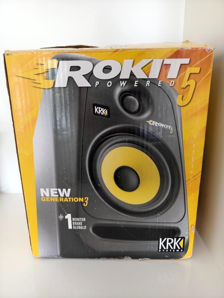 1 x KRK ROKIT 5 Generation 3 Studio Monitor (nieuwst), Audio, Tv en Foto, Luidsprekerboxen, Zo goed als nieuw, Ophalen of Verzenden