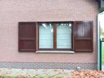 Houten ramen - dubbel glas, Doe-het-zelf en Bouw, Ophalen, Gevelraam of Ruit, Gebruikt, 120 tot 160 cm
