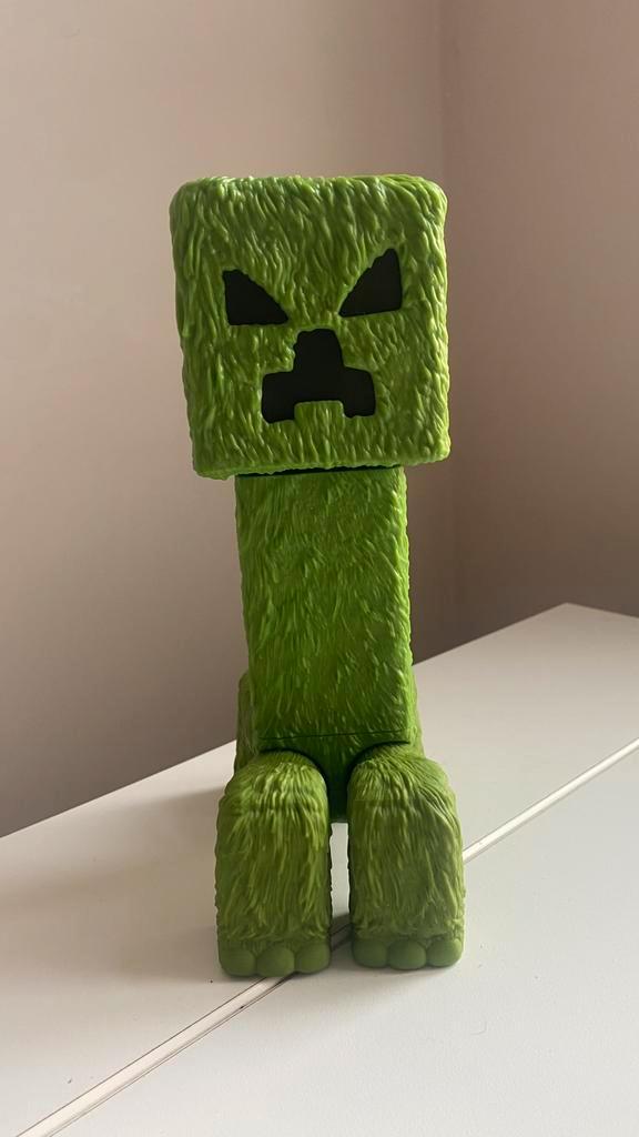 Minecraft Creeper figuur groot formaat MATTEL, Verzamelen, Speelgoed, Zo goed als nieuw, Ophalen of Verzenden