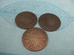 4x 10 cent Italië 1862 M (2)-1866 H-1867 T koper, Verzamelen, Overige Verzamelen, Tb, Gebruikt, Verzenden