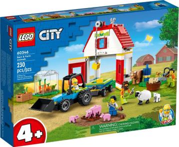 lego set 60346 city town la ferme à l'état neuf