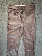Bruine eco-leer broek, Kleding | Dames, Broeken en Pantalons, Ophalen of Verzenden, Zo goed als nieuw