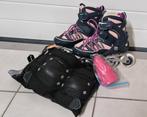 Skeelers kind, verstelbaar maat 35-38 met EXTRA, Sport en Fitness, Skeelers, Verstelbaar, Kinderen, Zo goed als nieuw, Inline skates 4 wielen